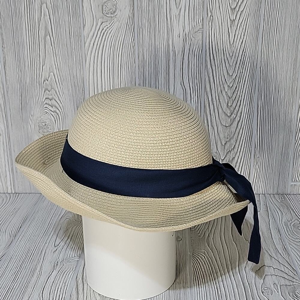 Furtalk Bow Detail Medium Brim Floppy Hat - Picture 3 of 8